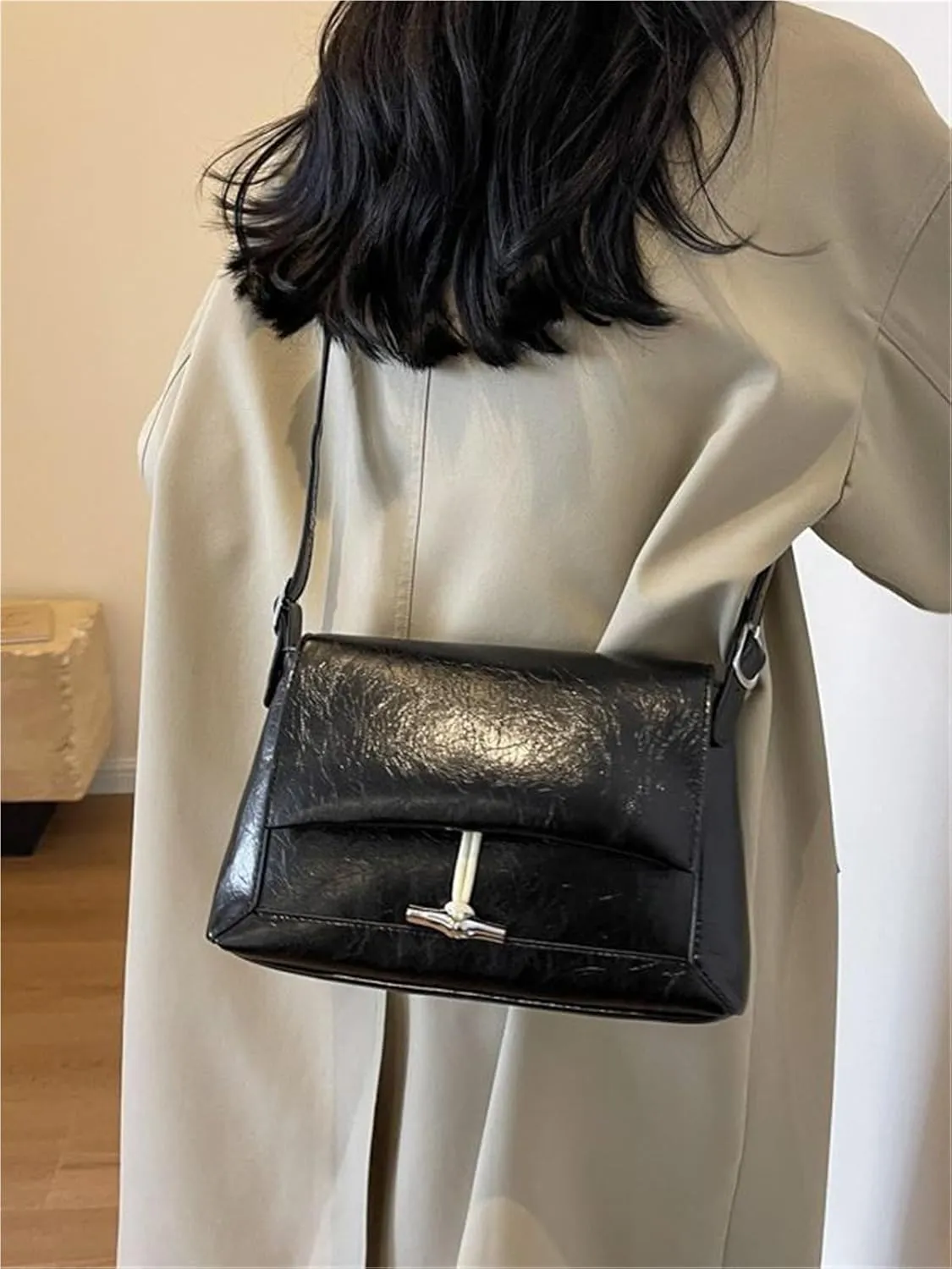 Women's oil shoulder bag crossbody bag