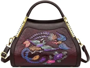 Women's Retro Cultural and Traditional Chinese Style Single Shoulder Bag - Large Capacity Crossbody Bag