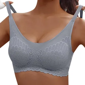 Women's Sleep Wireless Everyday Bra Plus Size Comfort Sports Vest Bra Without Steel Breathable Cool Lightly Sports Bra
