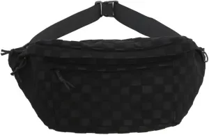 Women's Summer Plaid Zipper Belt Bag, Large Capacity Shoulder Messenger Waist Bag, Fashionable for Travel, School, Casual (Black)