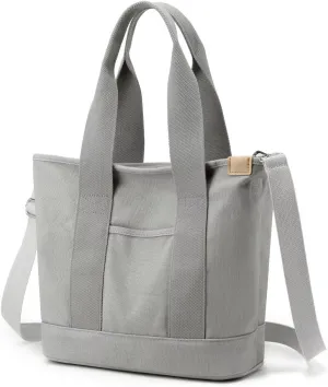 Women's Tote Purse Canvas Crossbody Bag Multi-pocket Shoulder Bag Heavy Duty Stored Bag Top Handle Hobo Handbags Satchel