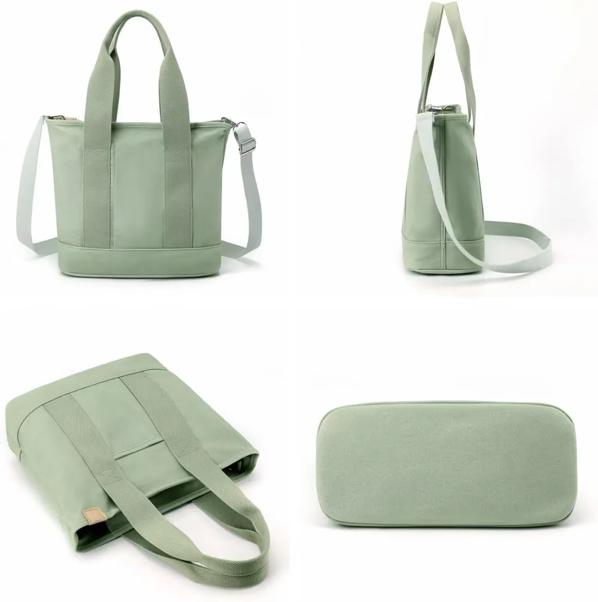 Women's Tote Purse Canvas Crossbody Bag Multi-pocket Shoulder Bag Heavy Duty Stored Bag Top Handle Hobo Handbags Satchel