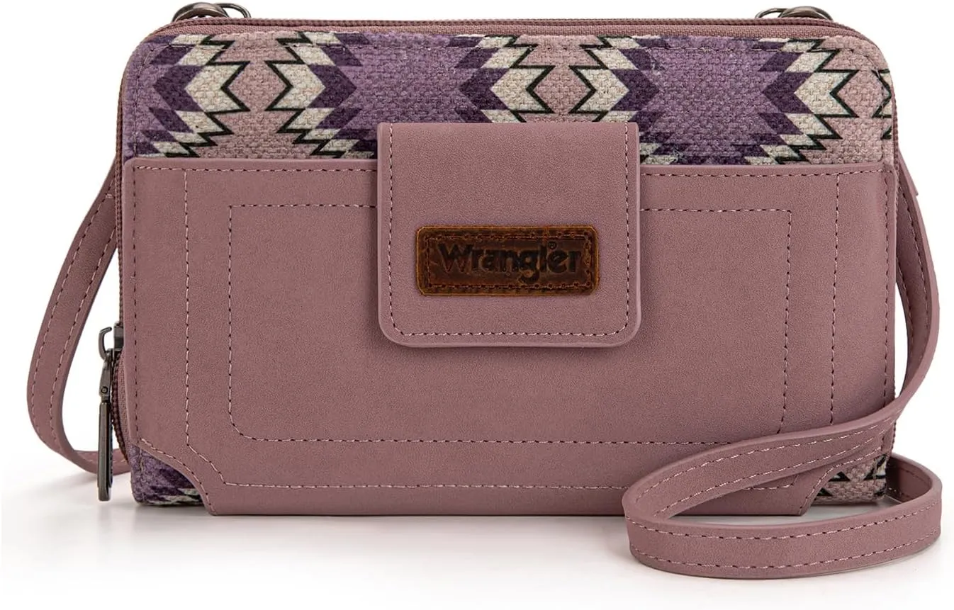 Wrangler Crossbody Wallet Purse Women's Cellphone Bag with RFID Card Slots