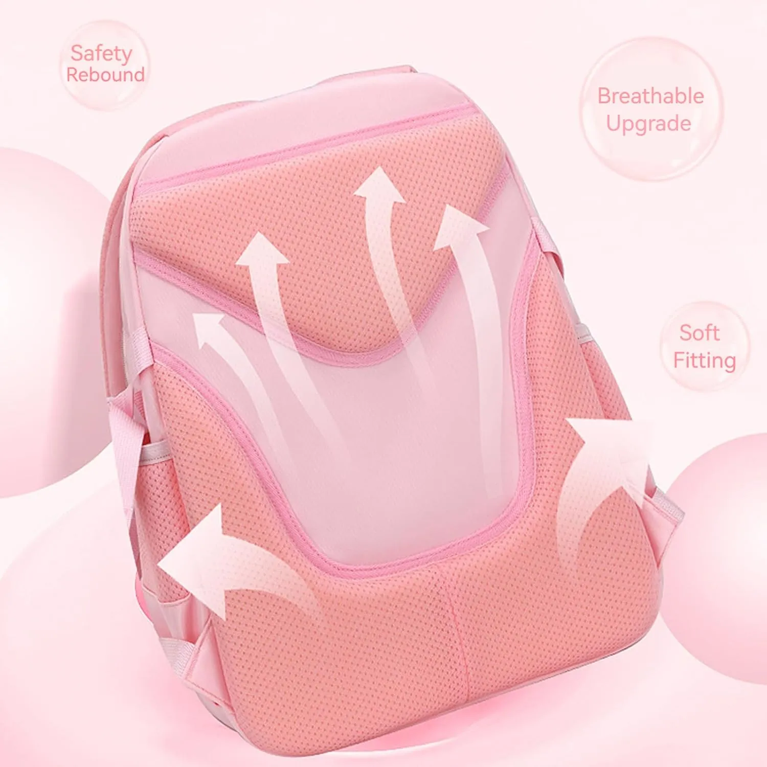 WYCY School Backpacks for Girls Kawaii Backpack Large Capacity Kids School Bag for Girls 6-12 Years Old (Pink)
