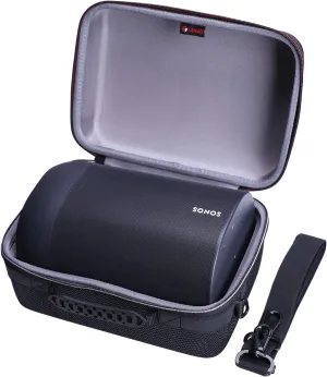 XANAD Travel Case for Sonos Move 2/1 Smart Portable Bluetooth Speaker with Shoulder Strap - Carrying Storage Bag