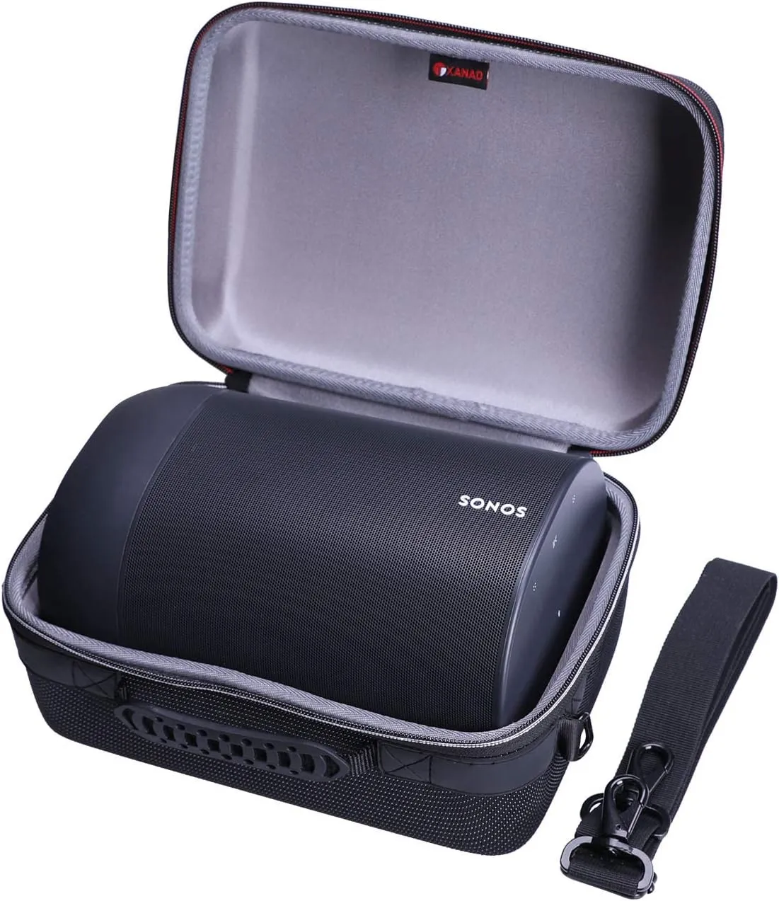 XANAD Travel Case for Sonos Move 2/1 Smart Portable Bluetooth Speaker with Shoulder Strap - Carrying Storage Bag