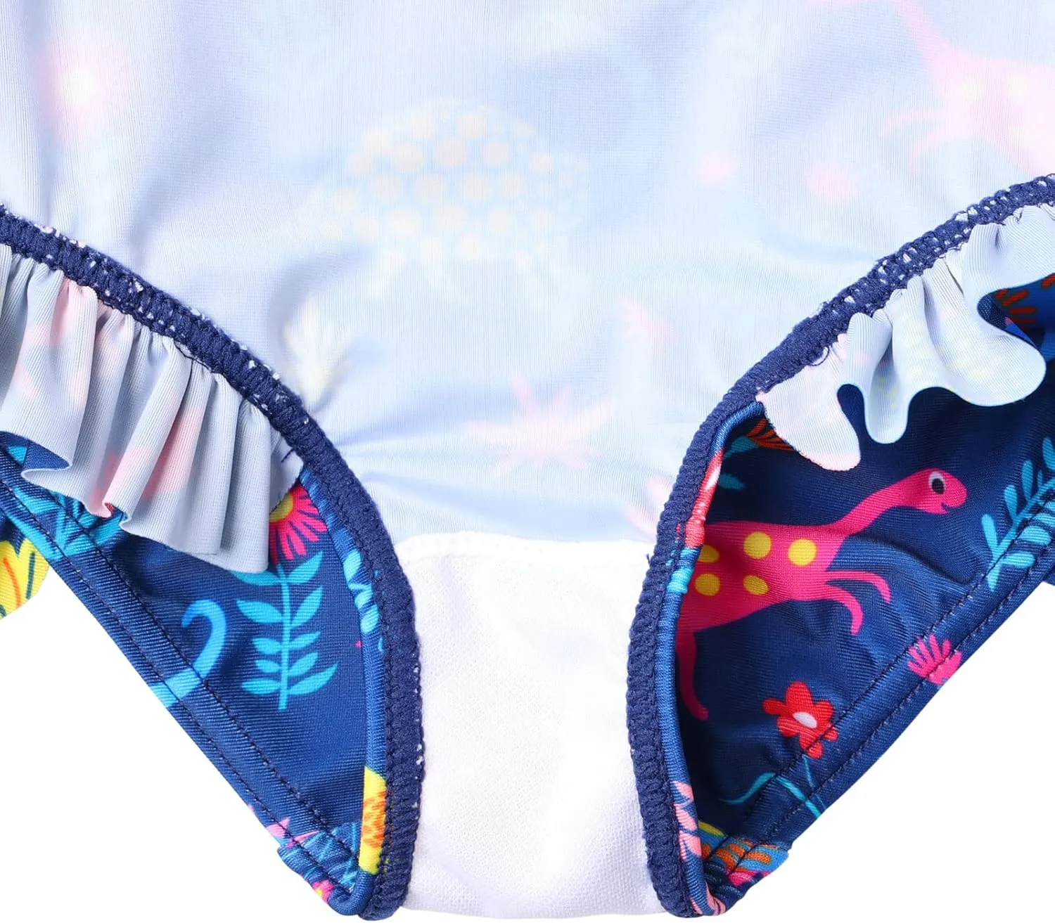 XFGIRLS Baby/Toddler Girls Swimsuit Long Sleeve One-Piece Bathing Suit Rash Guard for Kids UPF 50  Swimwear