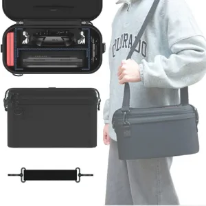 XYYORITRIX Carrying Case for Nintendo Switch 2，Separable Double-Layer Construction Portable Travel Bag EVA Hard Shell Large Capacity Accessory Organizer Anti-Spatter Shockproof Pressure Resistant