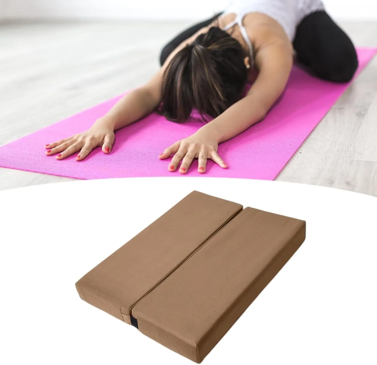Yoga Pillow Yoga Prop Professional Yoga Brick Lightweight Comfortable Multiuse for Stretching Body Building Sports Fitness