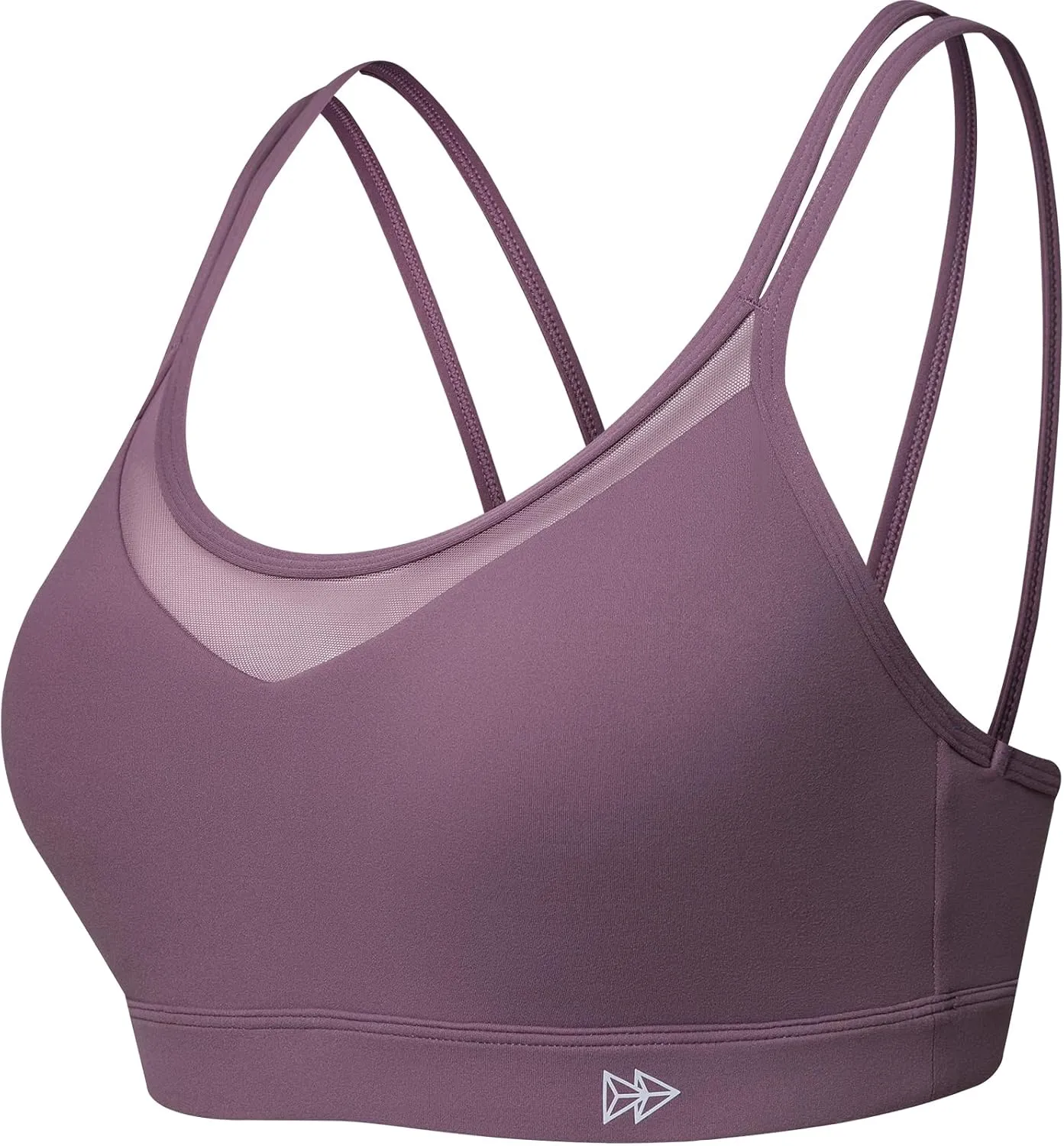 Yvette Sports Bra Lightweight Cloud Series for Women Mesh Splicing Style