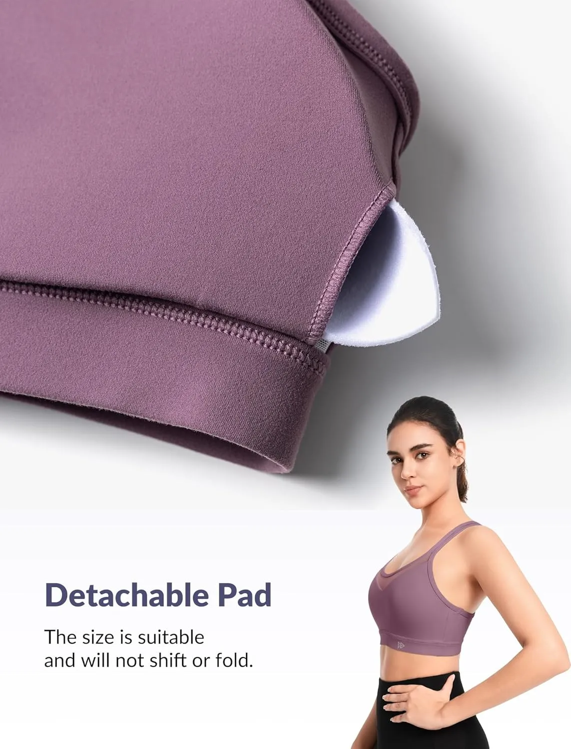 Yvette Sports Bra Lightweight Cloud Series for Women Mesh Splicing Style