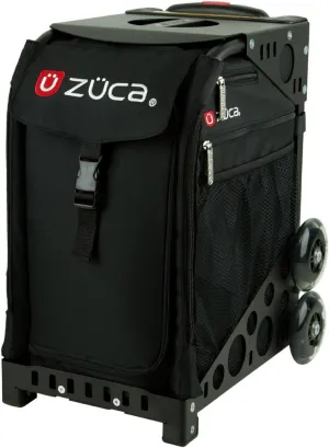 ZUCA Obsidian Sport Insert Bag with Black Frame (Non-Flashing Wheels), and Special Set of 5 Packing Pouches   Toiletry Bag Bundle